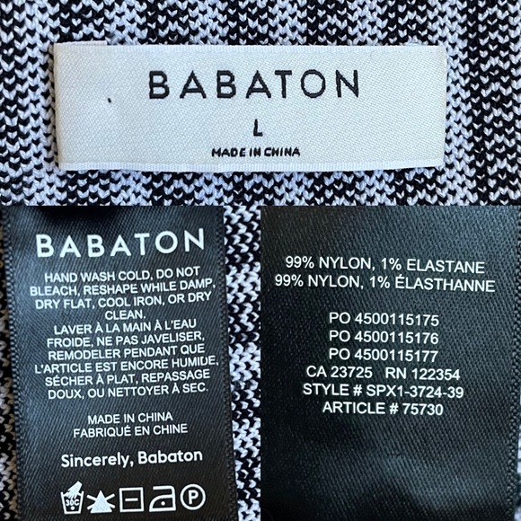 Aritzia Babaton Striped Set- Sculpt Knit Tank & Bodycon Tube Midi Skirt - Picture 11 of 11